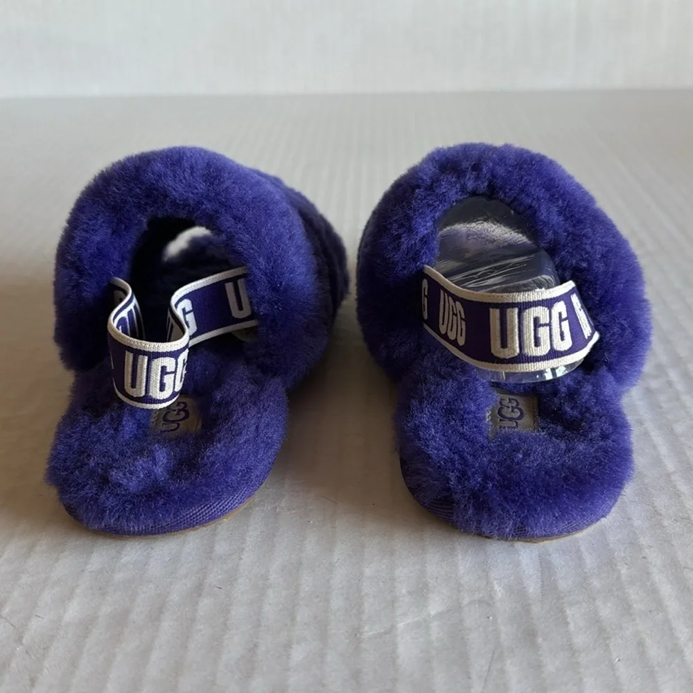 NWOT Ugg Purple Fluff Yeah Slides